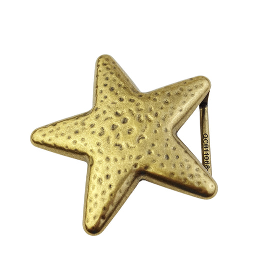 Buckle: Star Buckle in vintage brass effect