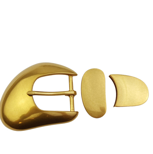 Buckle: Trending Vintage Brass Buckle, loop and tip set