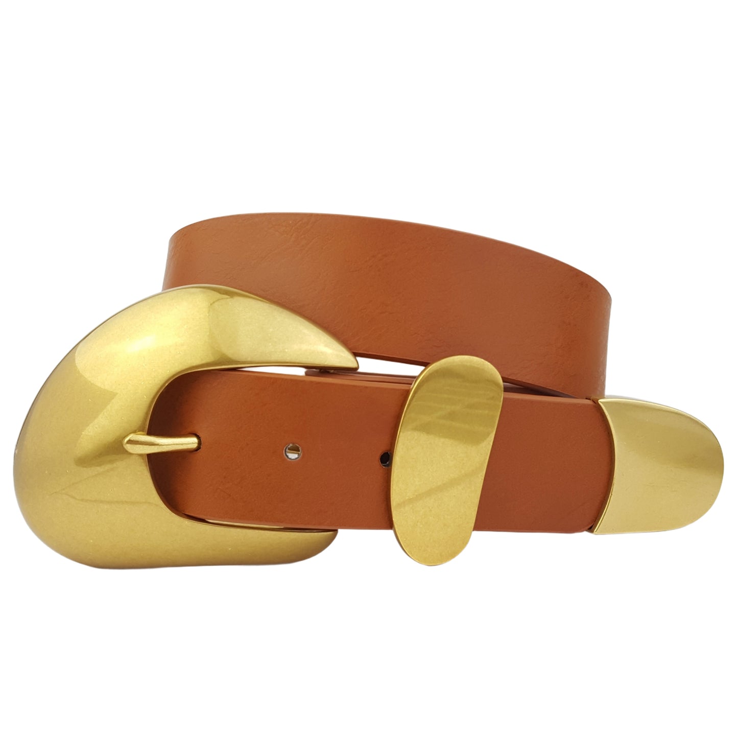 Belt: Vintage Brass Statement Buckle set  belt
