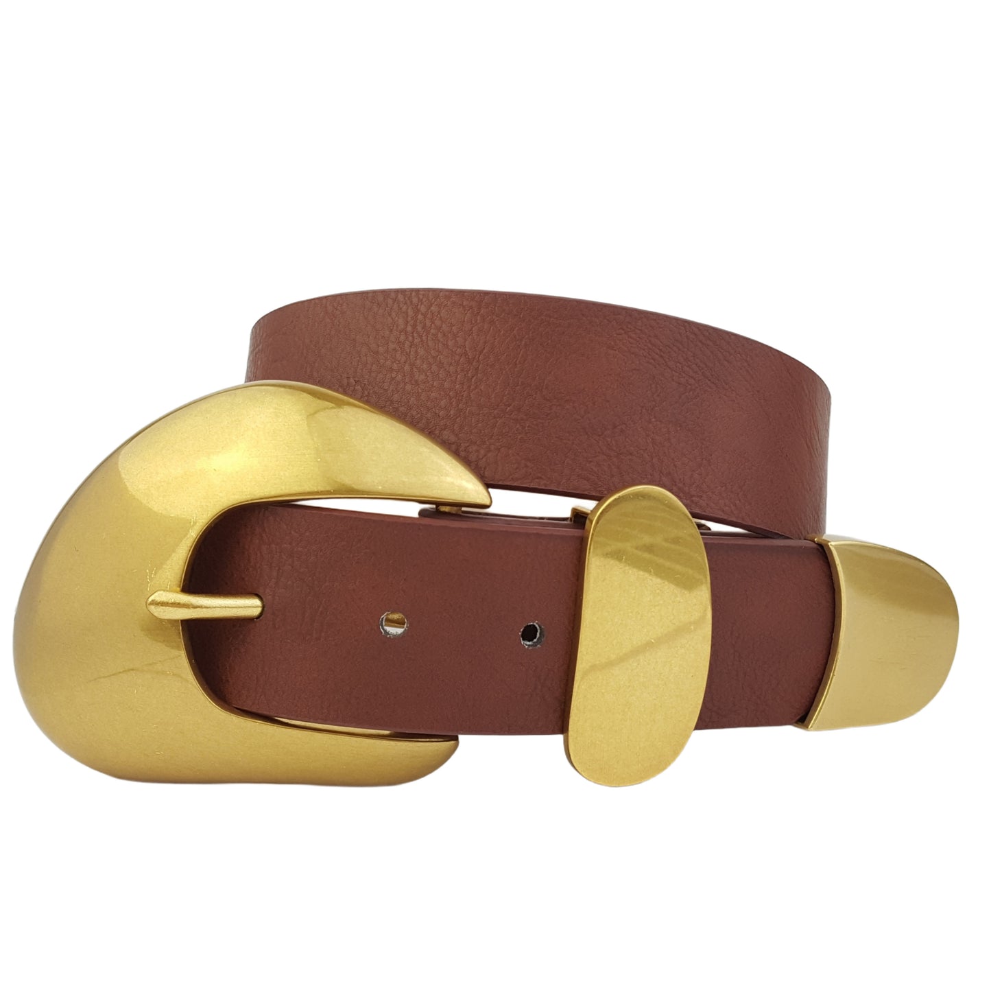 Belt: Vintage Brass Statement Buckle set  belt