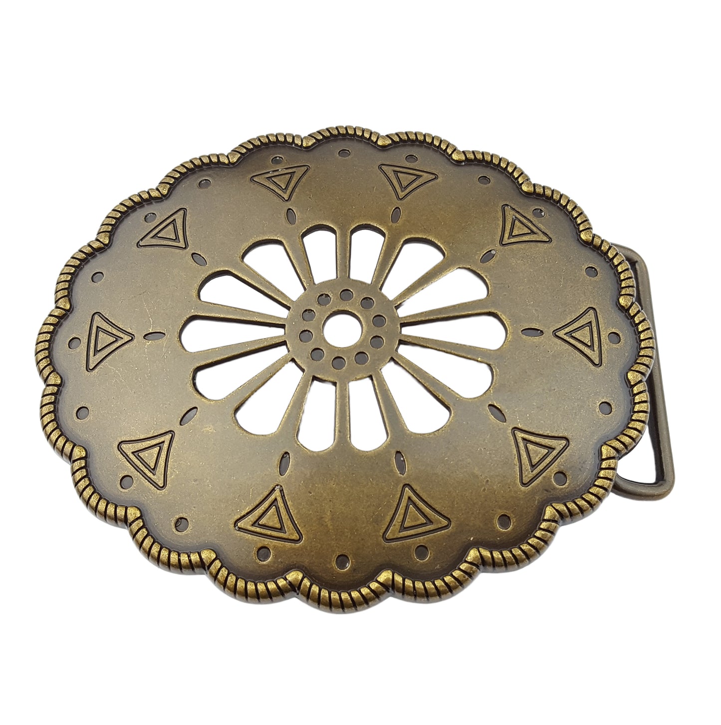 Buckle: Navajo-Inspired Vintage Brass Buckle