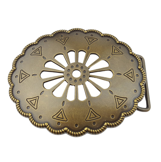 Buckle: Navajo-Inspired Vintage Brass Buckle