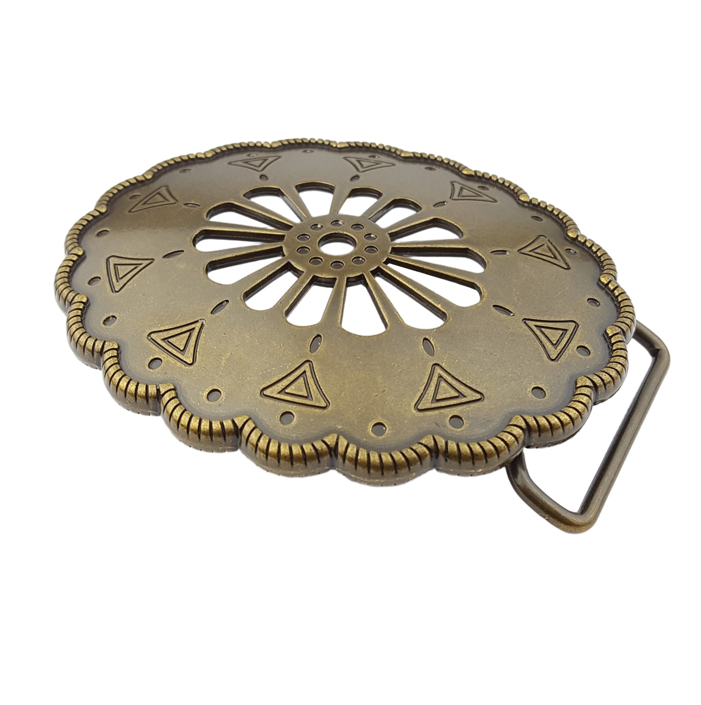 Buckle: Navajo-Inspired Vintage Brass Buckle