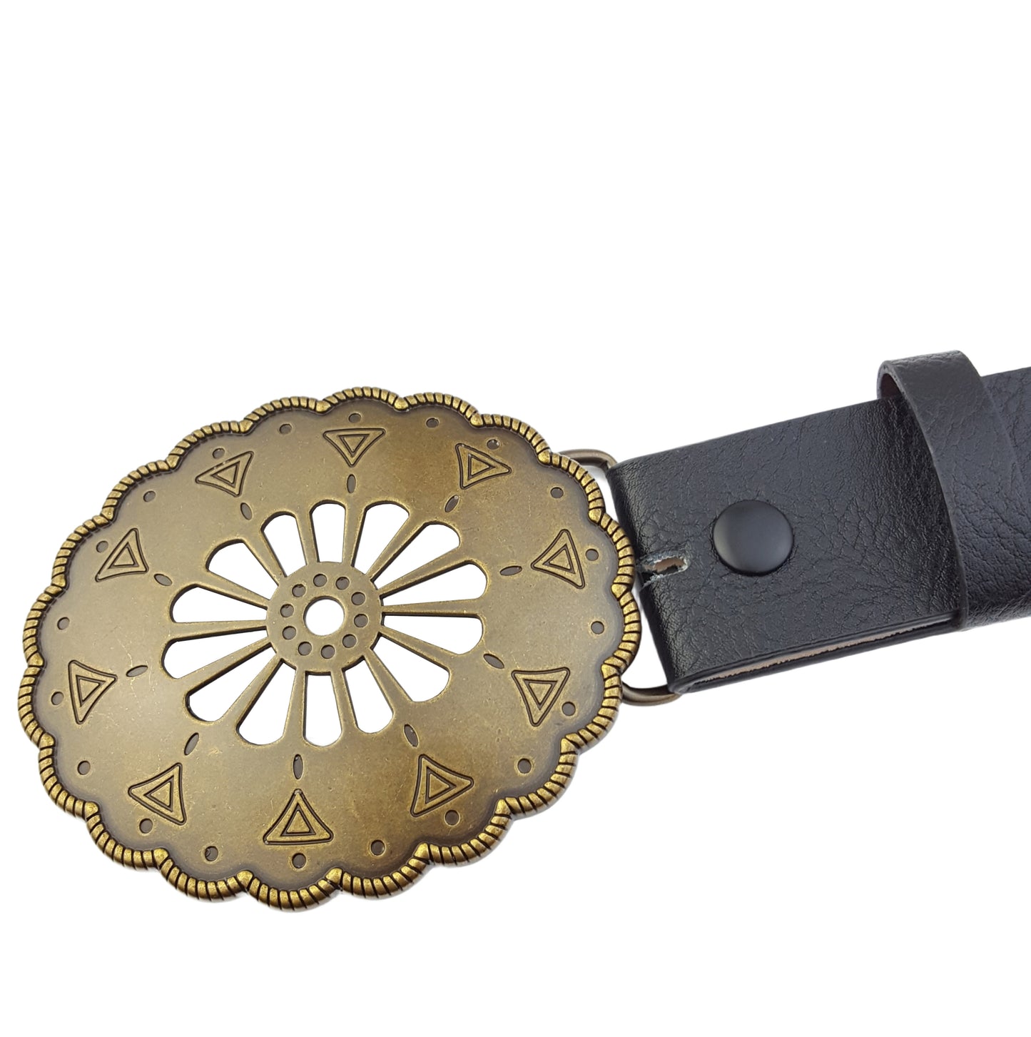 Buckle: Navajo-Inspired Vintage Brass Buckle