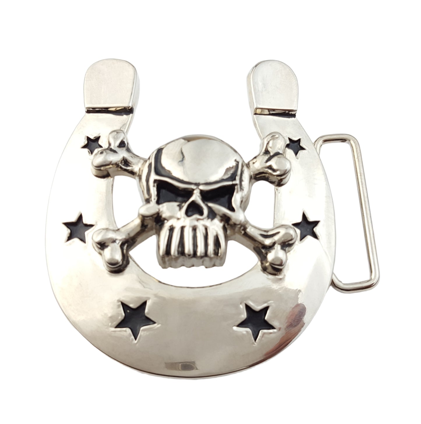 Buckle Sale: Skull Cross bone w. Horseshoe Buckle