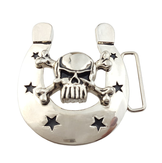 Buckle Sale: Skull Cross bone w. Horseshoe Buckle