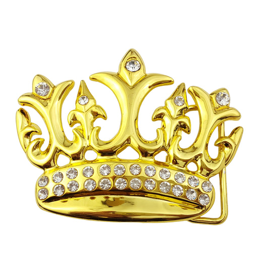 Buckle Sale: Gold Royal Crown Bling Buckle