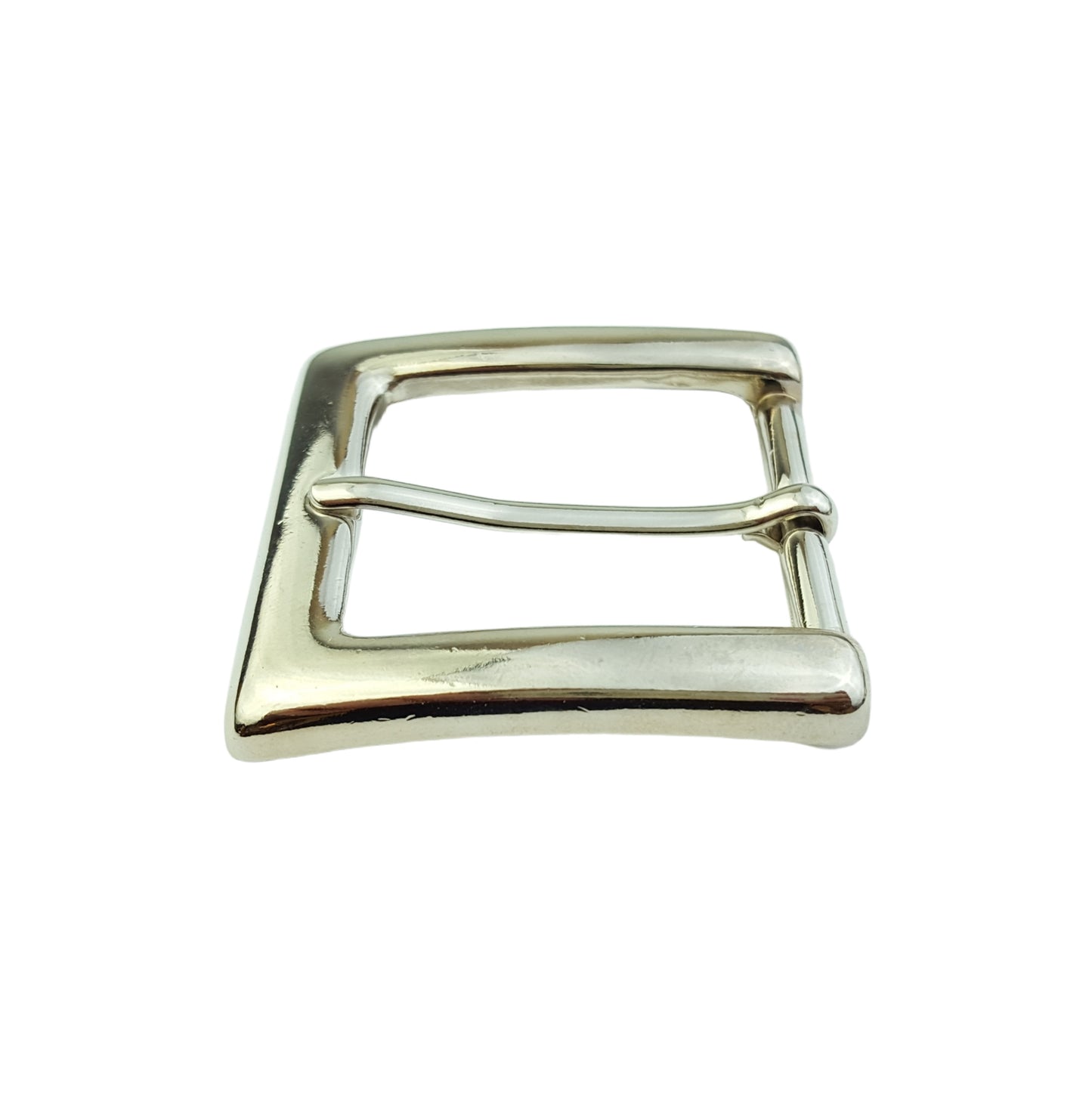 Buckle: Basic Shiny Nickel Jean Buckle