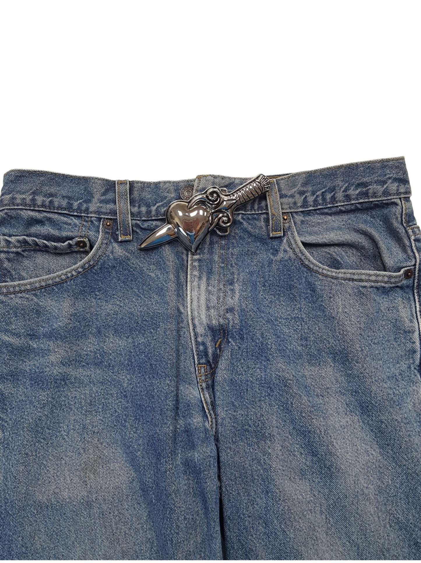 Buckle Sale: Chrome Silver Heart Buckle