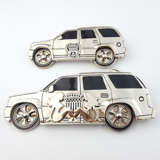 Buckle Sale: SUV Silver Spinner wheel Buckle