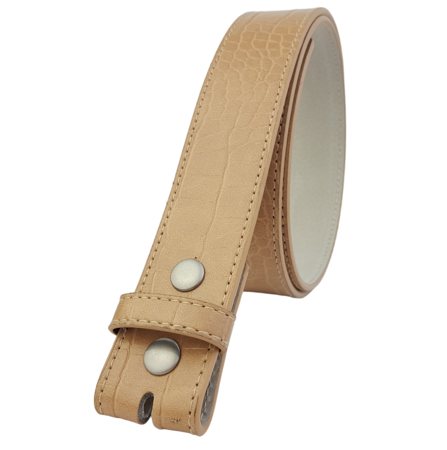 Snap-On Belt Strap in Alligator Print