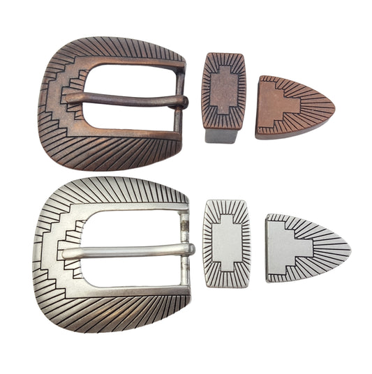 Buckle: Western Style Buckle set for 1" wide belt