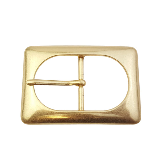 Buckle: Rectangular Gold Basic Jean Buckle