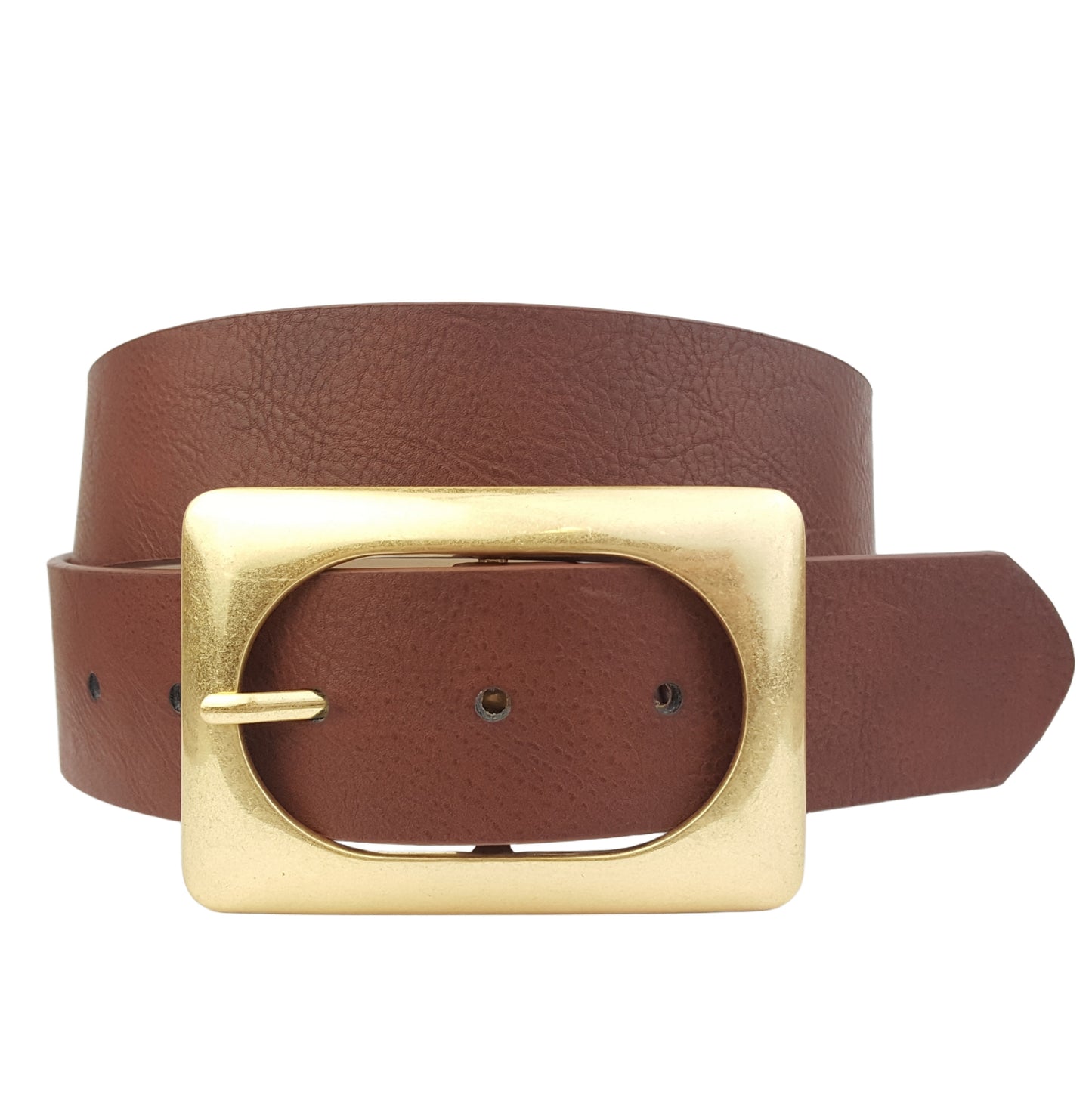 Belt: Shiny Gold Buckle Jean Belt