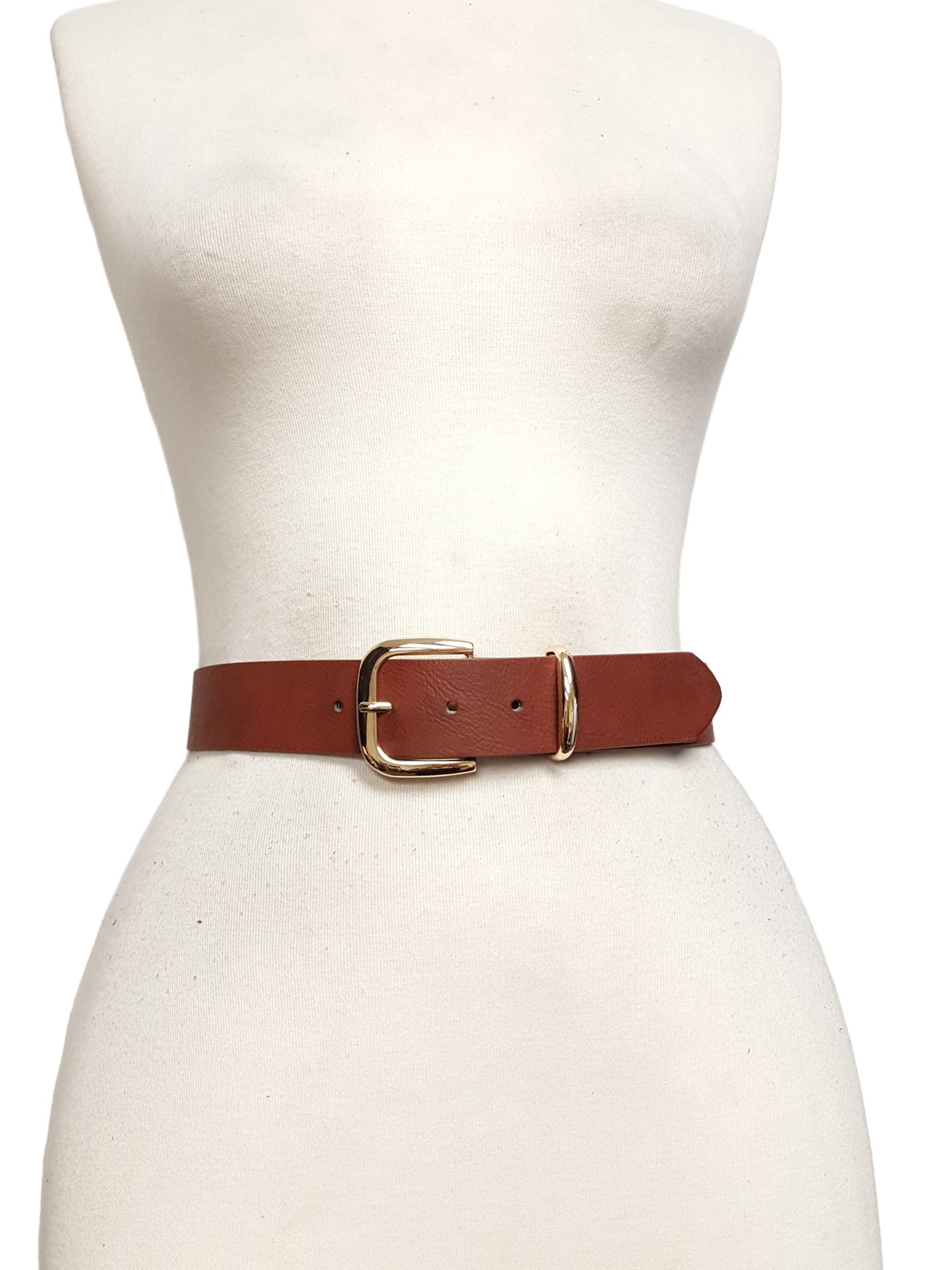 Belt: Trending Vegan Casual Gold Buckle Belt