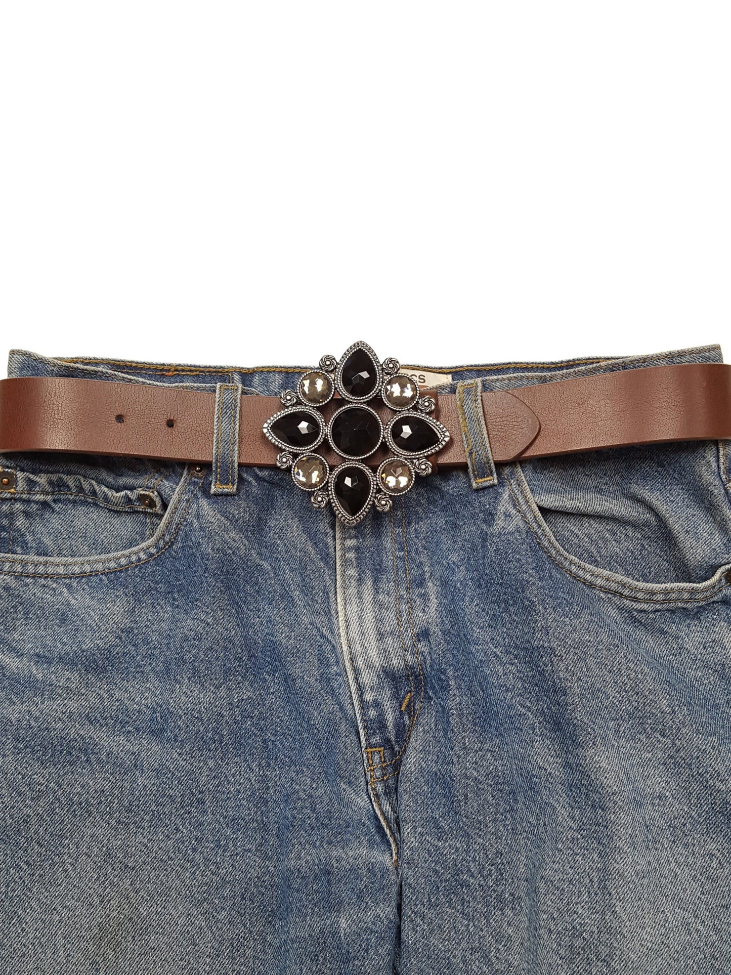 Buckle: Vintage Crystal Women's Belt Buckle