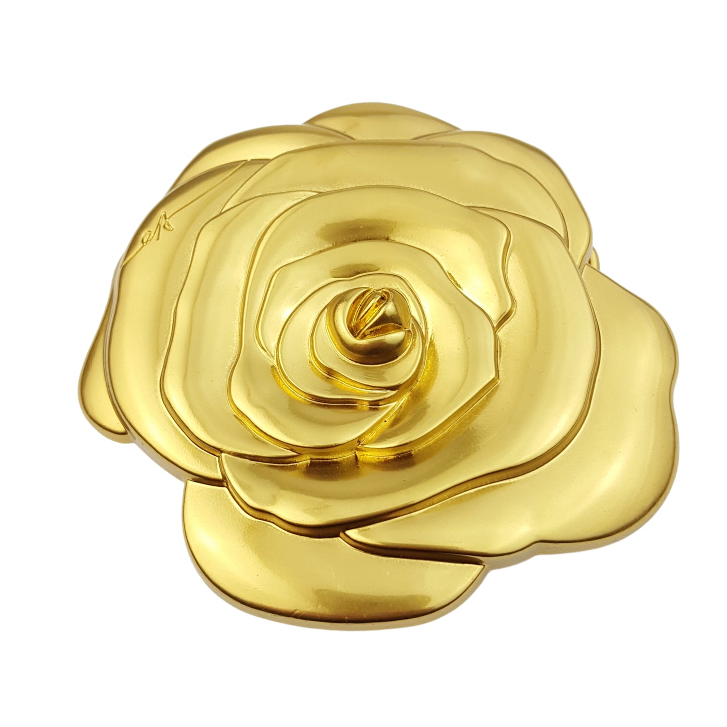 Buckle: Gold Rose statement belt buckle