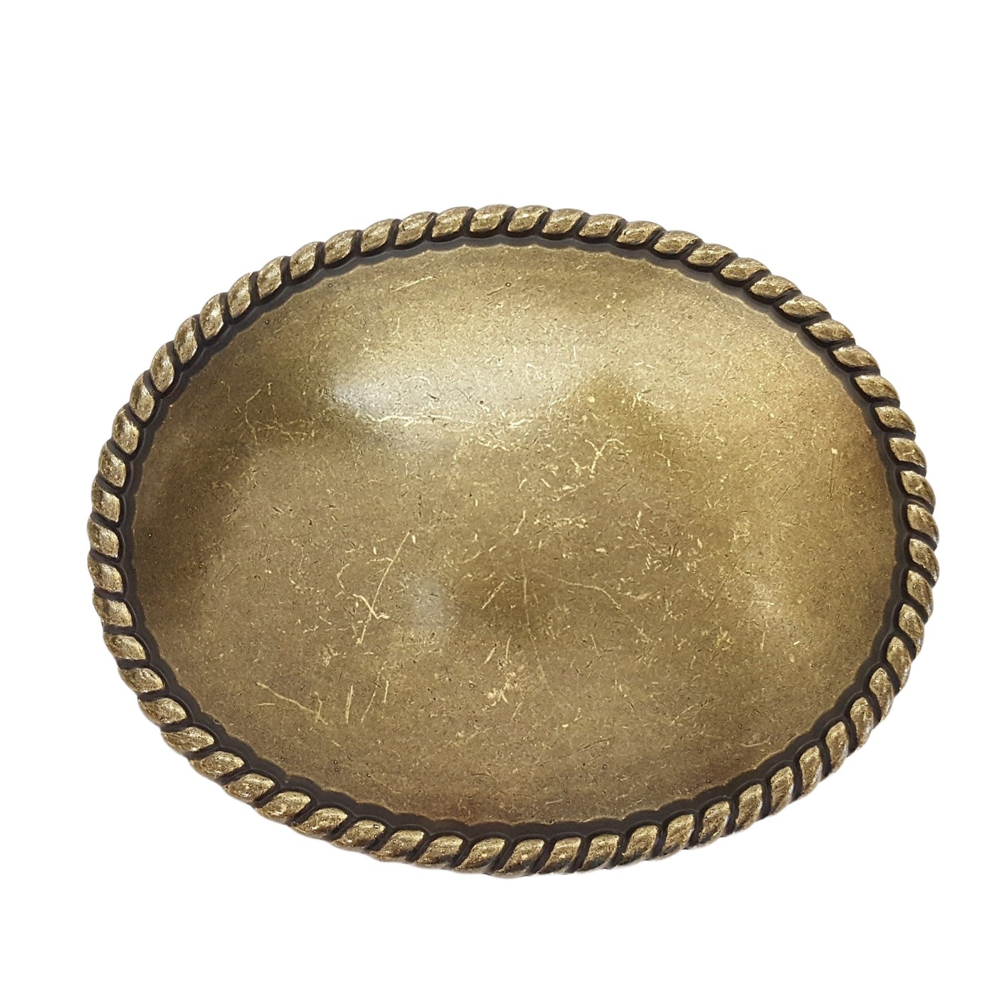 Buckle: Western Oval Belt Buckle w. Rope edge trim
