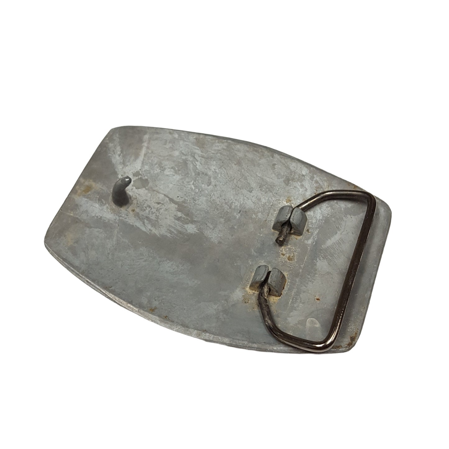 Buckle: Raw Iron Metal Plaque Buckle