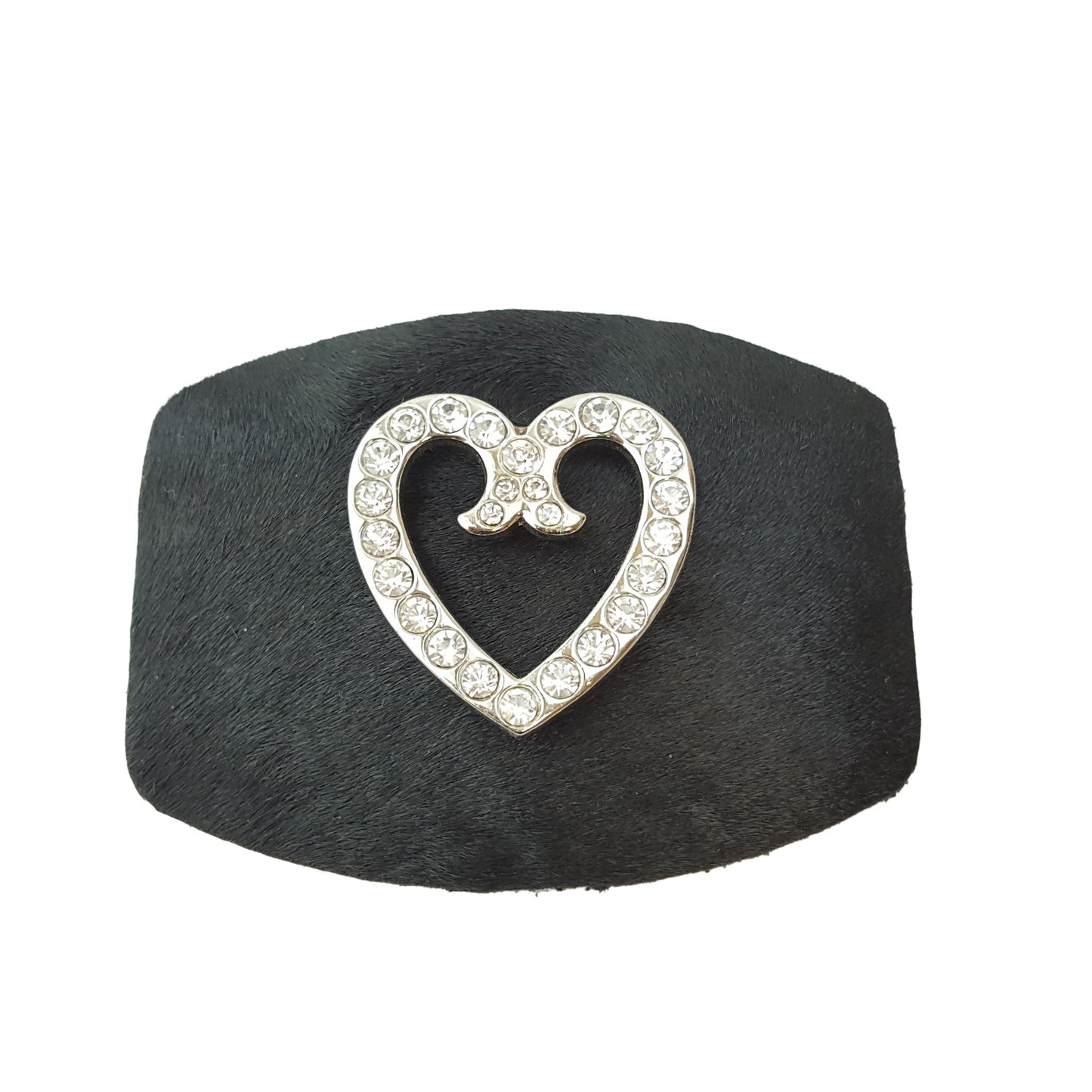 Buckle: Buckle: Cow Hair Covered Plaque Buckle