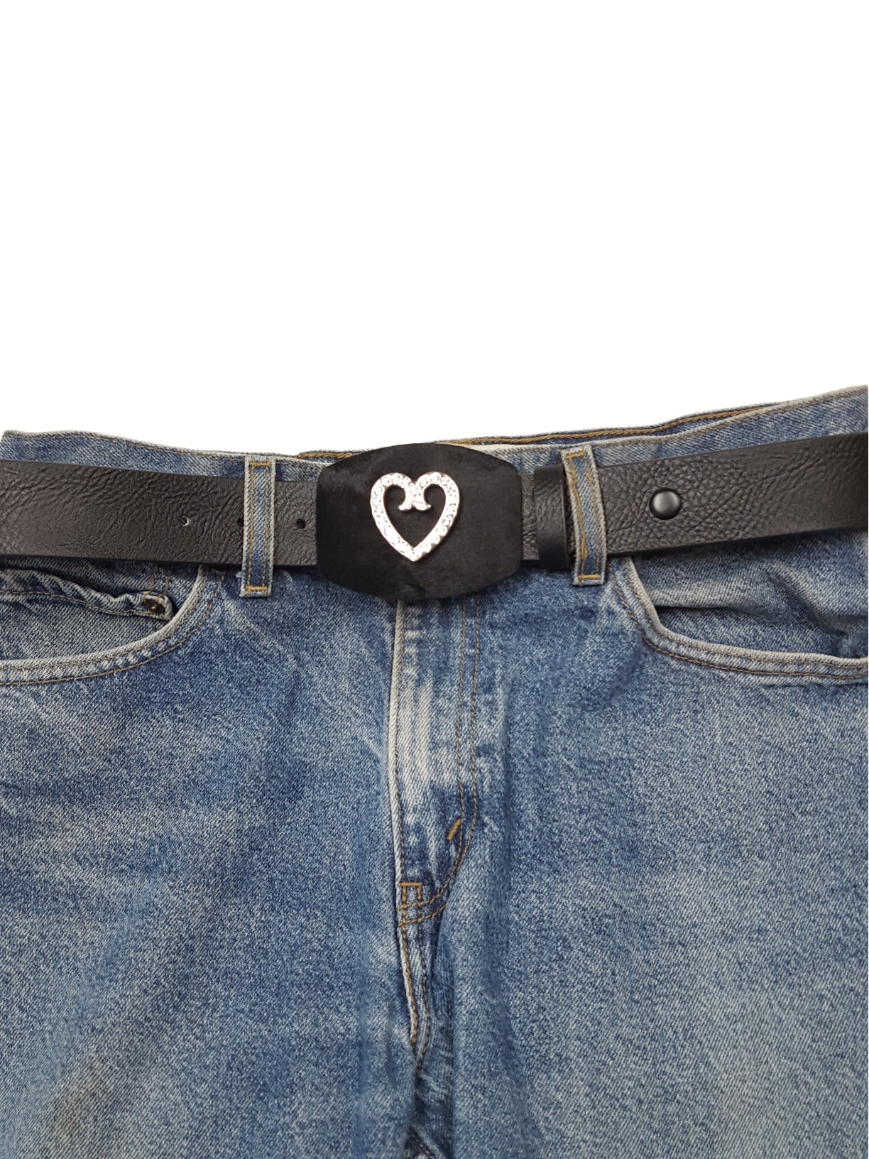 Buckle: Buckle: Cow Hair Covered Plaque Buckle