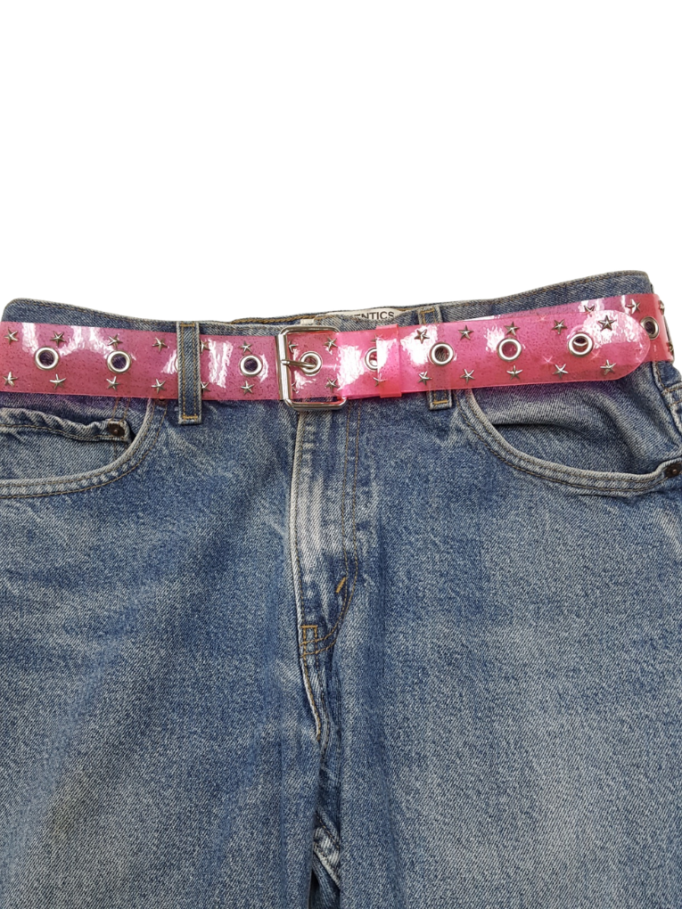Belt: Transparent Studded with Star Belt