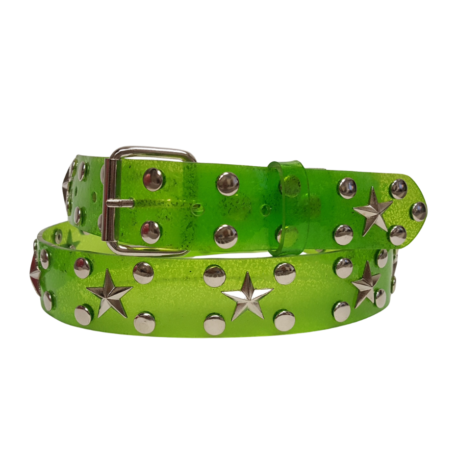 Belt: Transparent Studded with Star Belt