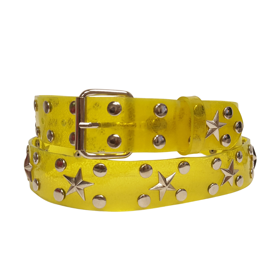 Belt: Transparent Studded with Star Belt