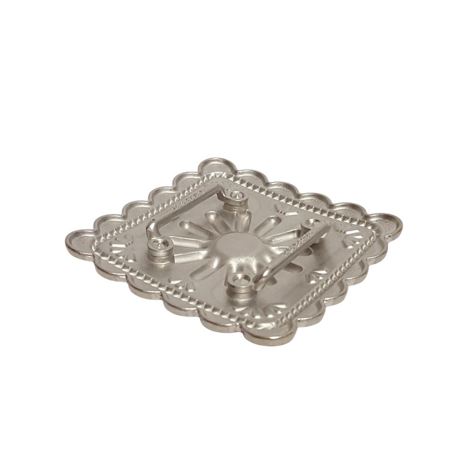 Concho: Square Floral Sliding Concho
