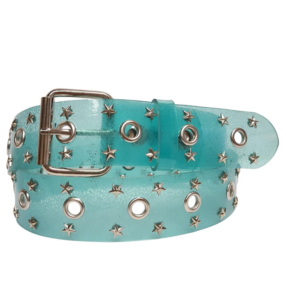 Belt: Transparent Studded with Star Belt