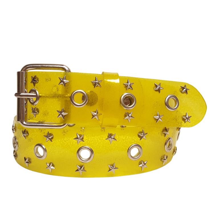 Belt: Transparent Studded with Star Belt