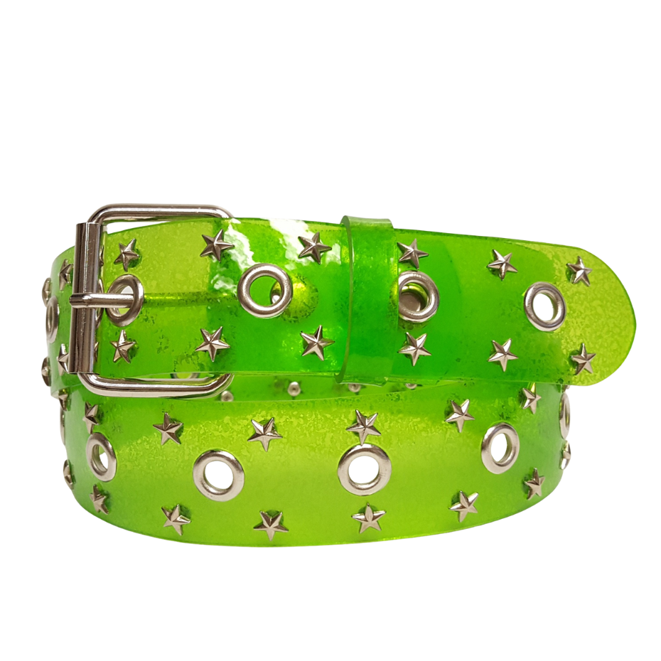 Belt: Transparent Studded with Star Belt