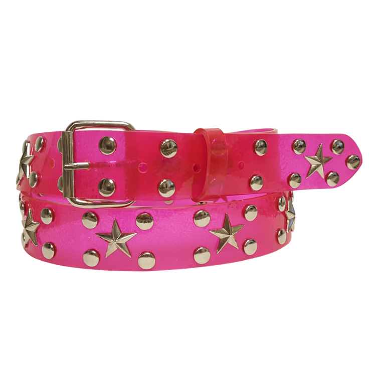 Belt: Transparent Studded with Star Belt