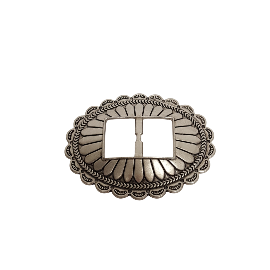 Concho: Western Oval Scalloped Edge Concho
