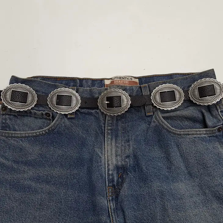 Belt: Western-Inspired Concho Belt