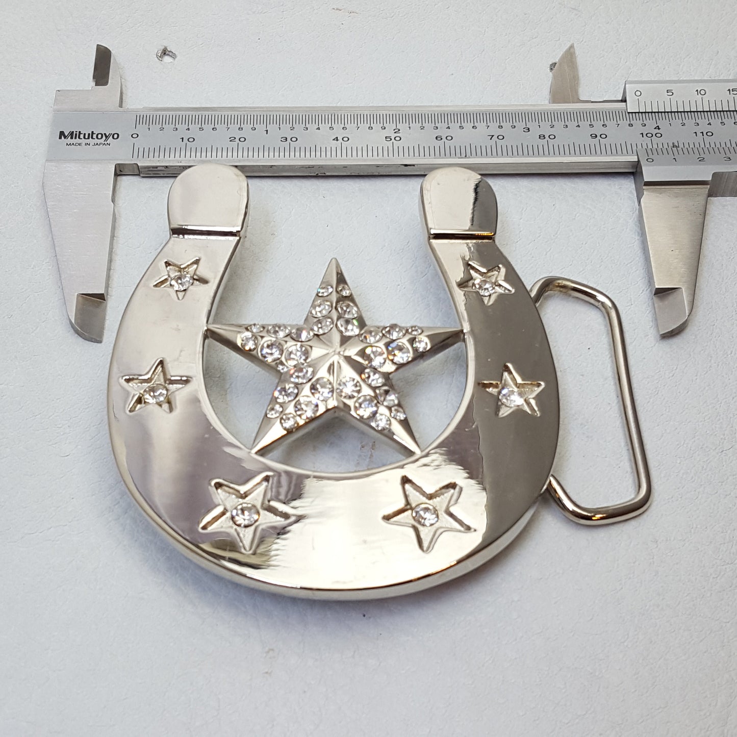 Buckle Sale: Crystal Horseshoe and Star  Belt Buckle