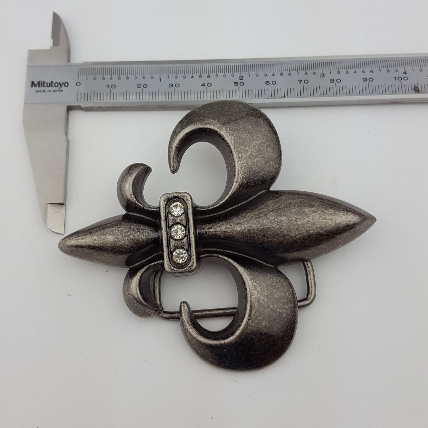 Buckle Sale: Dark Silver Fleur De Lis Belt Buckle