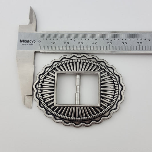 Concho: Pack of 4 pieces of Western oval sliding concho for 0.75" width belt