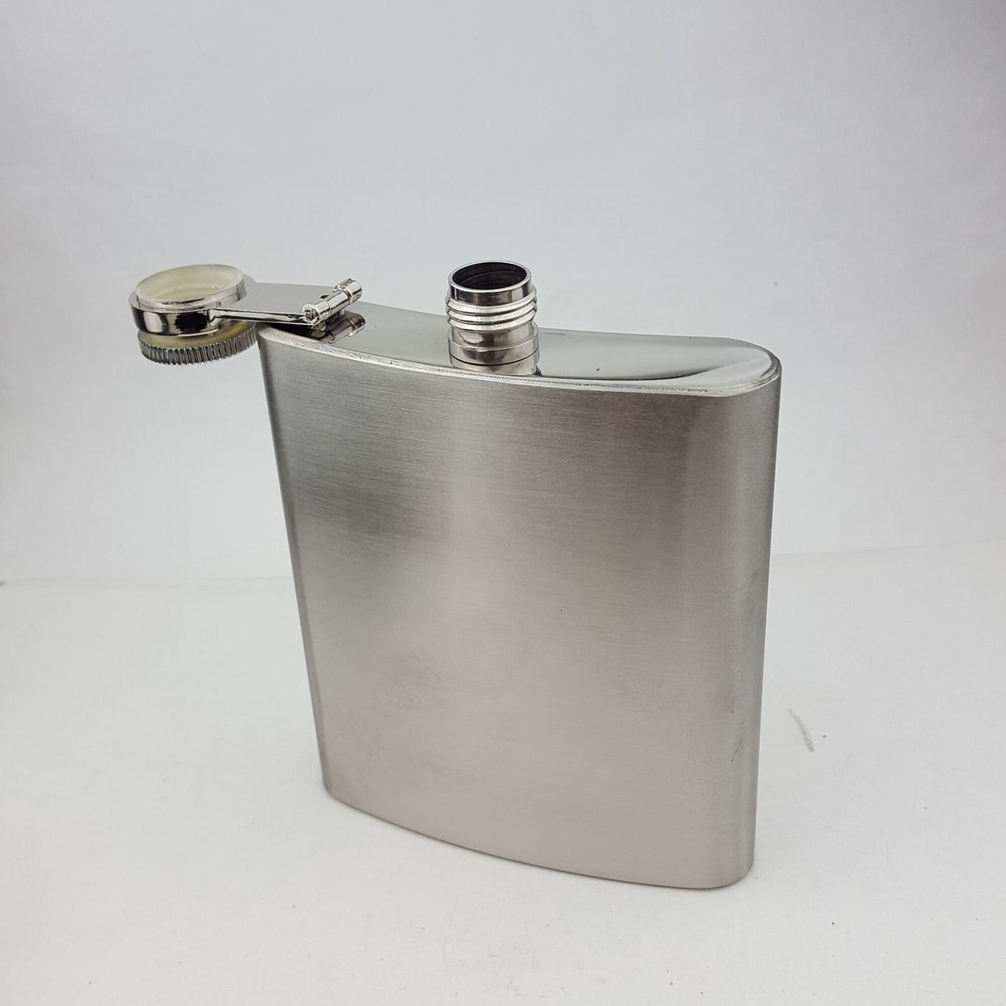 Stainless Steel Flask w. Leather Case