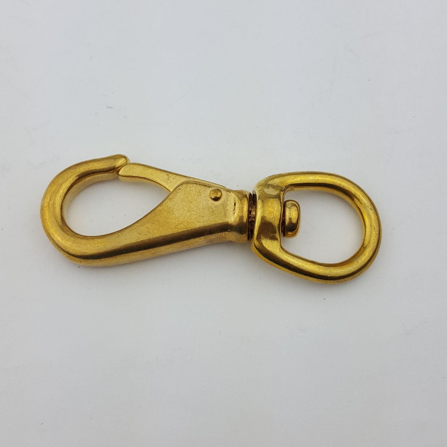 Swivel Eye Snap Hook in Cast Brass