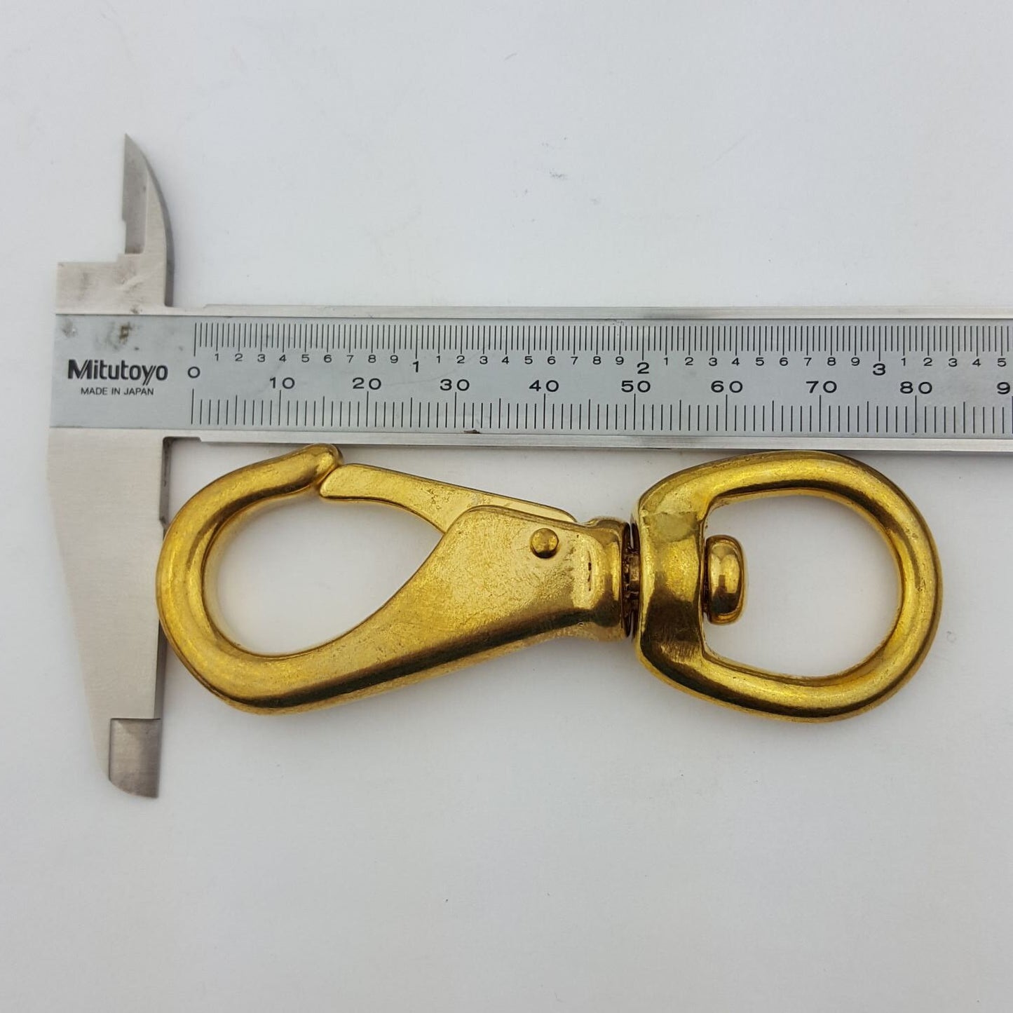 Swivel Eye Snap Hook in Cast Brass
