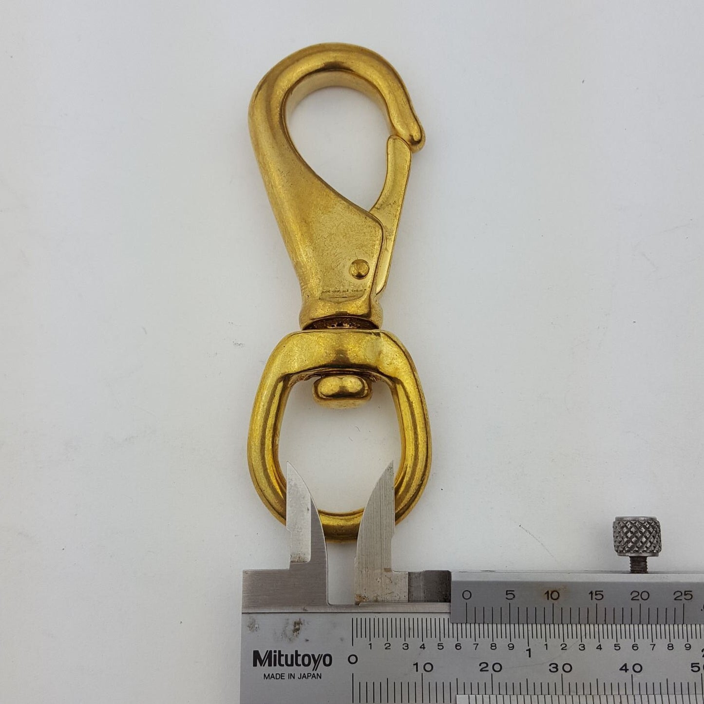 Swivel Eye Snap Hook in Cast Brass
