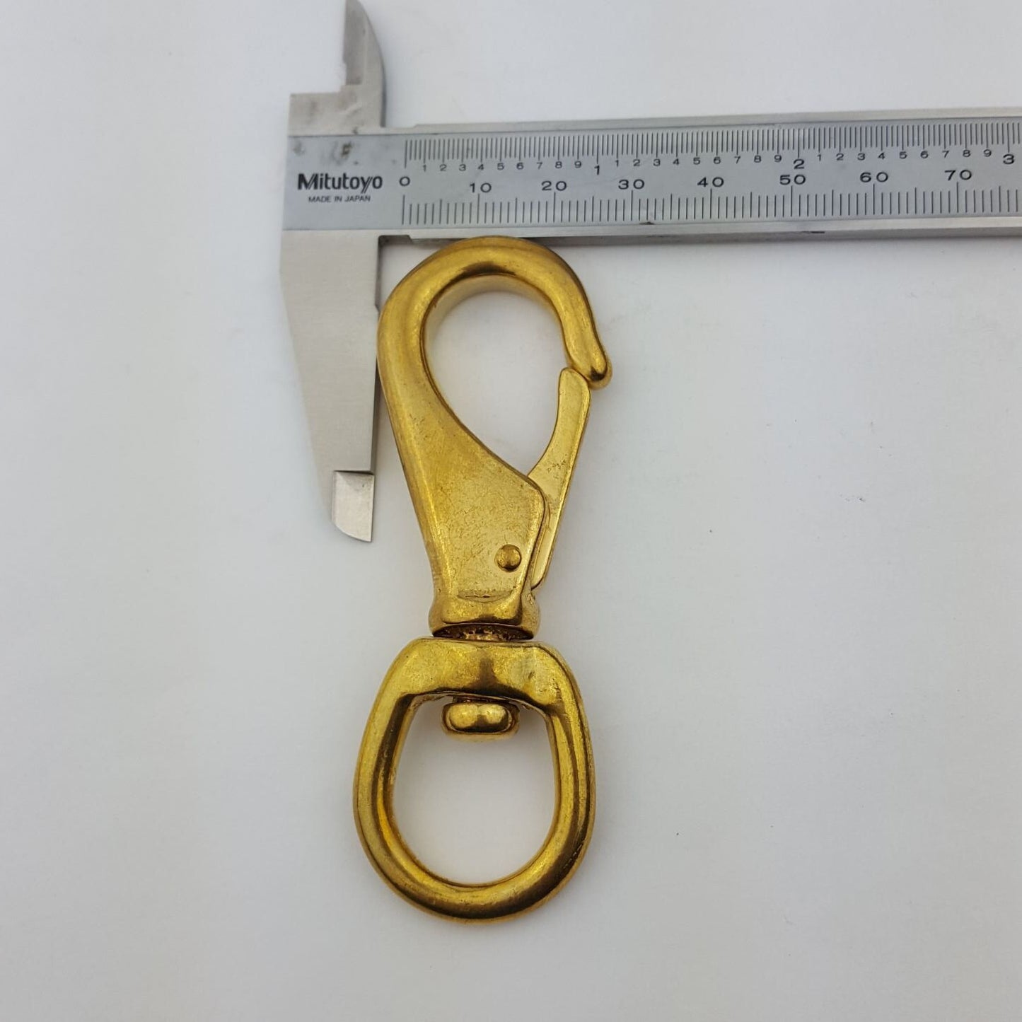 Swivel Eye Snap Hook in Cast Brass