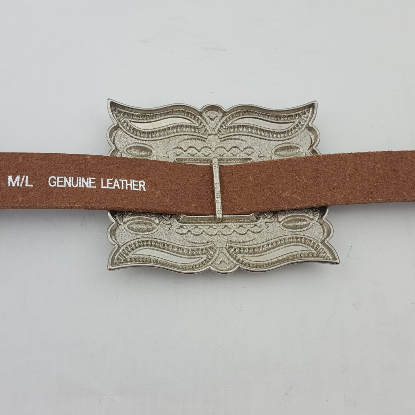 Belt: Western Genuine Distressed Leather belt with matching buckle and conchos