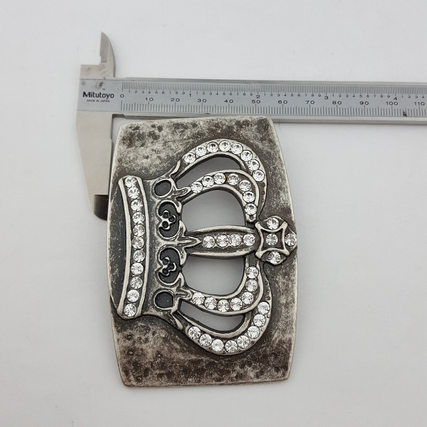 Buckle: Crystal Crown Belt Buckle