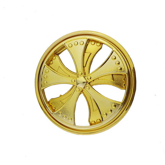 Buckle Sale: Gold DUB Wheel Spinner Belt Buckle
