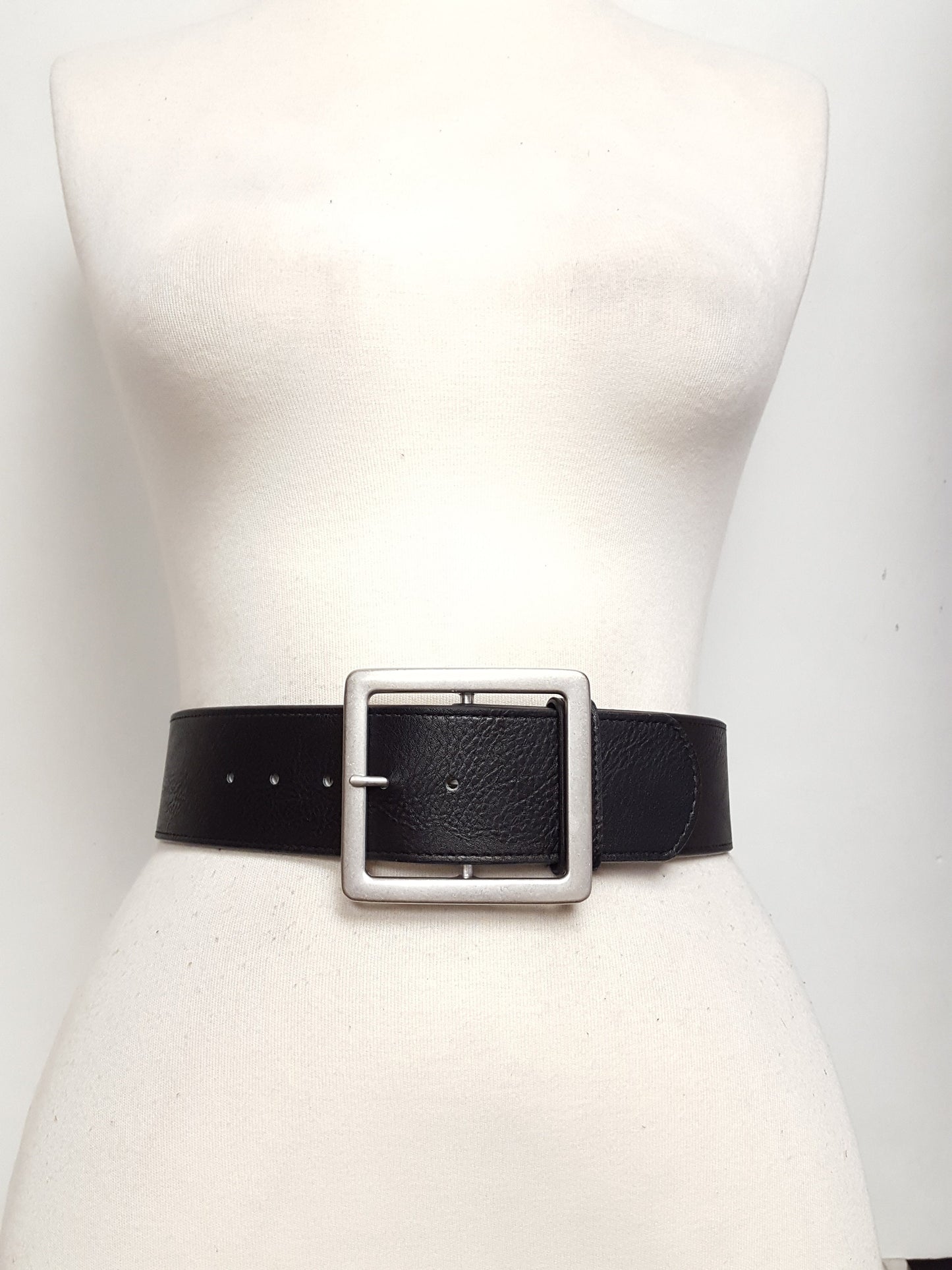 Buckle: Wide, Almost Square Shape Silver Buckle