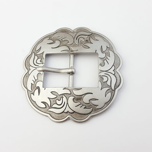 Buckle: Western Style Floral Shape Buckle